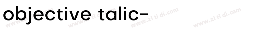 objective talic字体转换